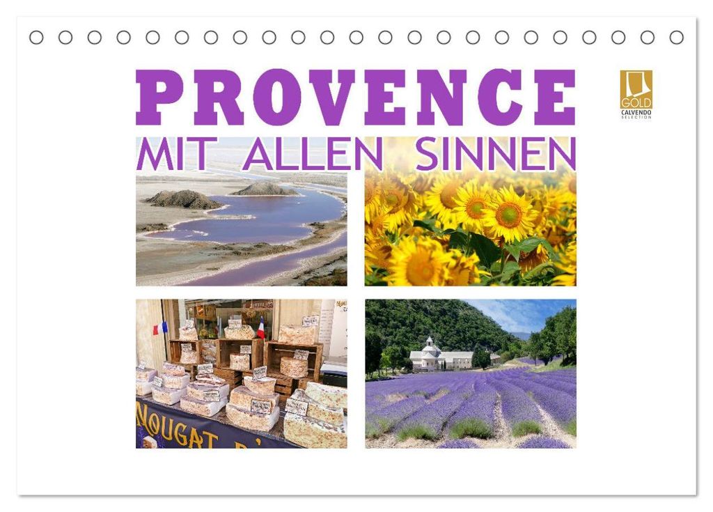 Provence mit allen Sinnen (Tischkalender 2027 DIN A5 quer), CALVENDO Monatskalender