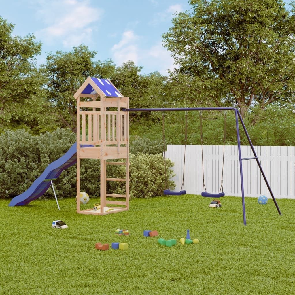 Design Spielturm Massivholz Kiefer, Klettergerüste 2024 Neu
