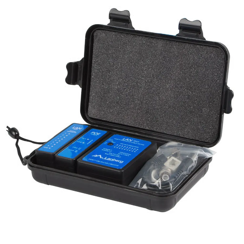 Lanberg NT-0404 Tester PoE e LAN Professionale - Diagnostica Rapida RJ45 - 5