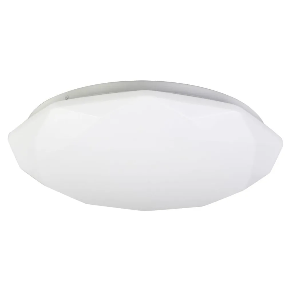 Plafonnier LED puissant 60W BALDO 4000K Blanc 49cm pour grand salon cosy