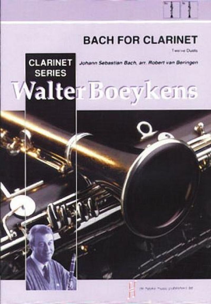Bach for clarinet 12 duets for 2 clarinetsscore
