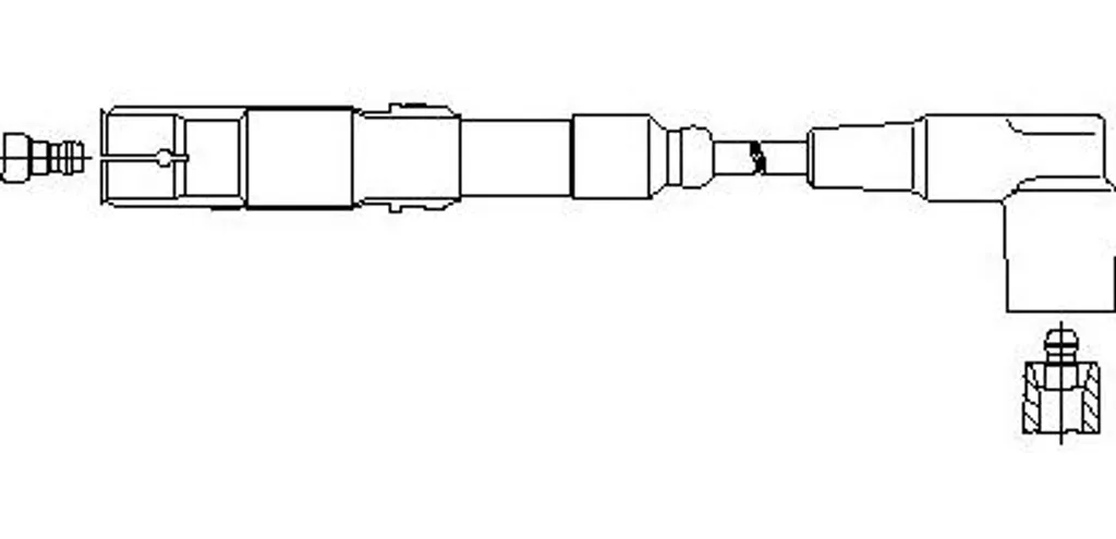Cavo di accensione BREMI 150/40 OE 1021505318 compatibile con Classe E, Classe G