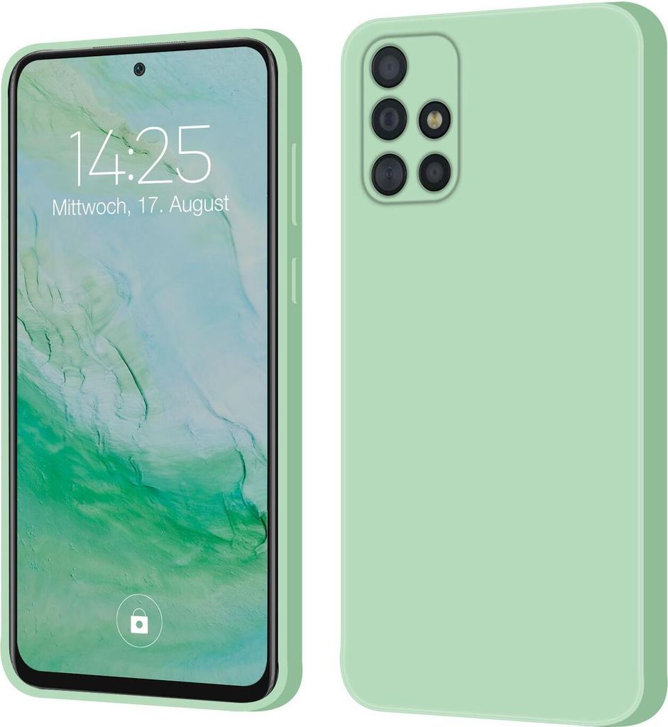 A product shot of a phone case for a Samsung Galaxy A51, shown from the front and back.