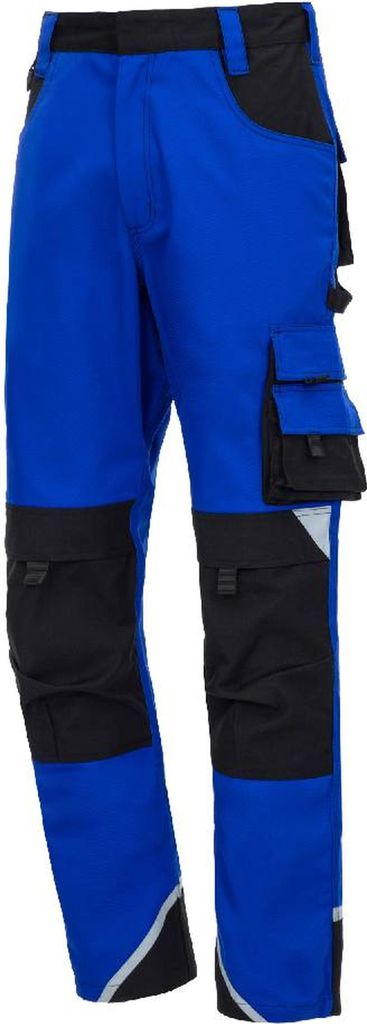 NITRAS MOTION TEX PLUS, Arbeitshose, lang, königsblau / schwarz, Polyester: 65%; Baumwolle: 35%, Größe 42 | Packung (1 Stück)