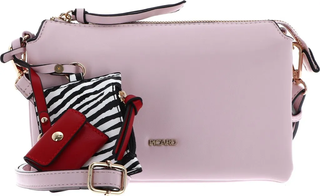 Petit sac porté épaule rose Picard Safari pour sorties et cérémonie