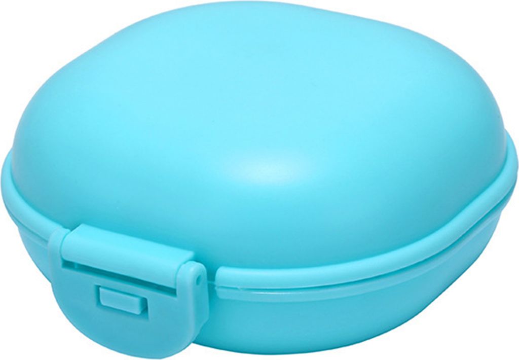 Seifendose wasserdicht & tragbar, PP mit Schnappdeckel, für Reise, Zuhause, Hotel, Wohnheim, blau