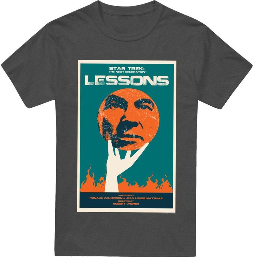 Star Trek - "The Next Generation Season 6 Episode 19" T-Shirt für Herren/Damen Uni TV17923 (L) (Holzkohle)