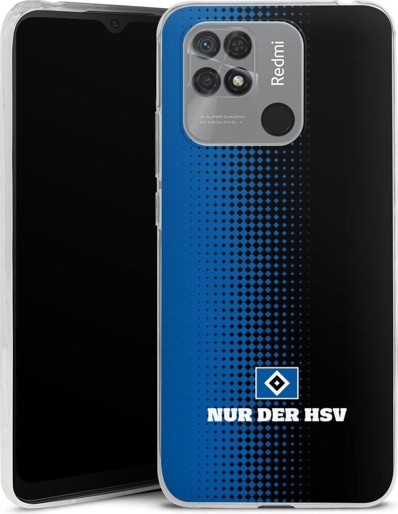 DeinDesign Slim Hülle für Xiaomi Redmi 10C Silikon Case Ultra Dünn Handyhülle HSV Logo Offizielles Lizenzprodukt