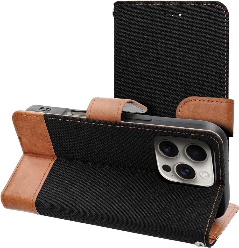 JEANS Book passend für IPHONE 16 Plus black