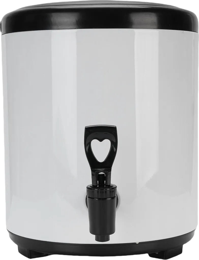 Dispenser Termico 6L Bianco Inox 304 | Distributore Succhi e Tè Caldo