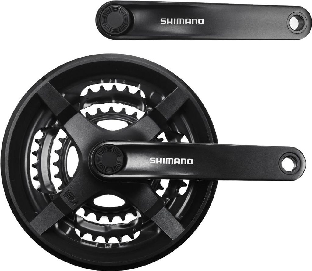 SHIMANO Tourney Kurbel Garnitur FC-TY301 Vierkant 48-38-28 Produktbild 