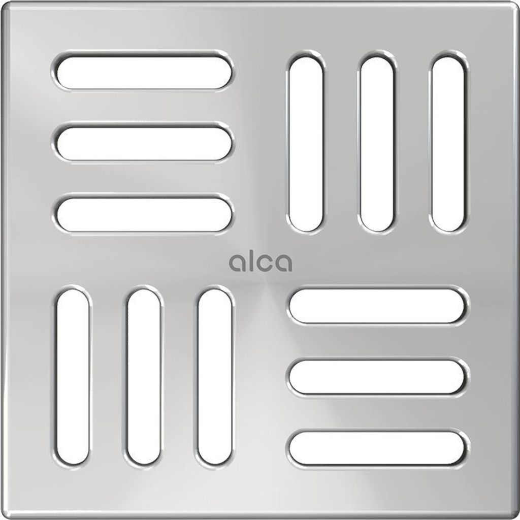 AlcaDrain Design Rost 102×102 mm Edelstahl für Bodenablauf