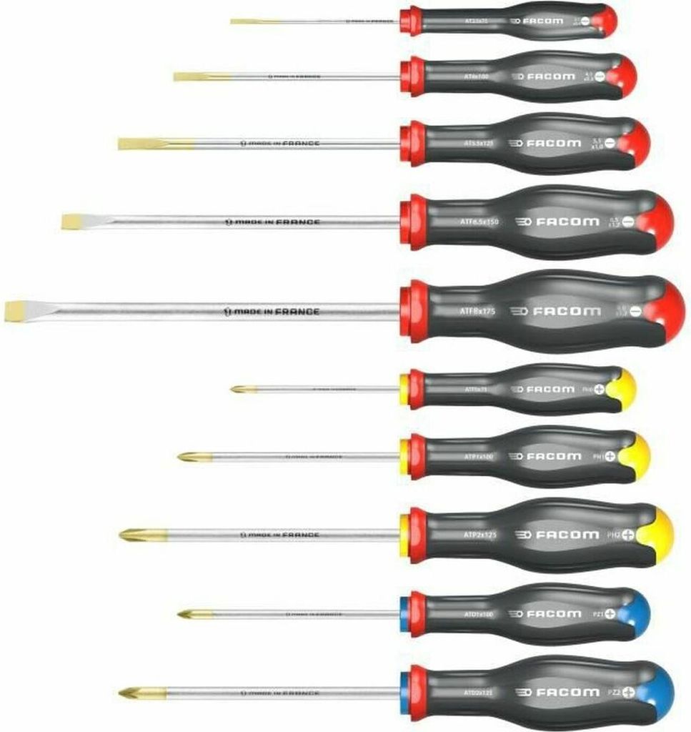 Schraubendreher-Set Facom FCMATWJ10PB (10 Stück)