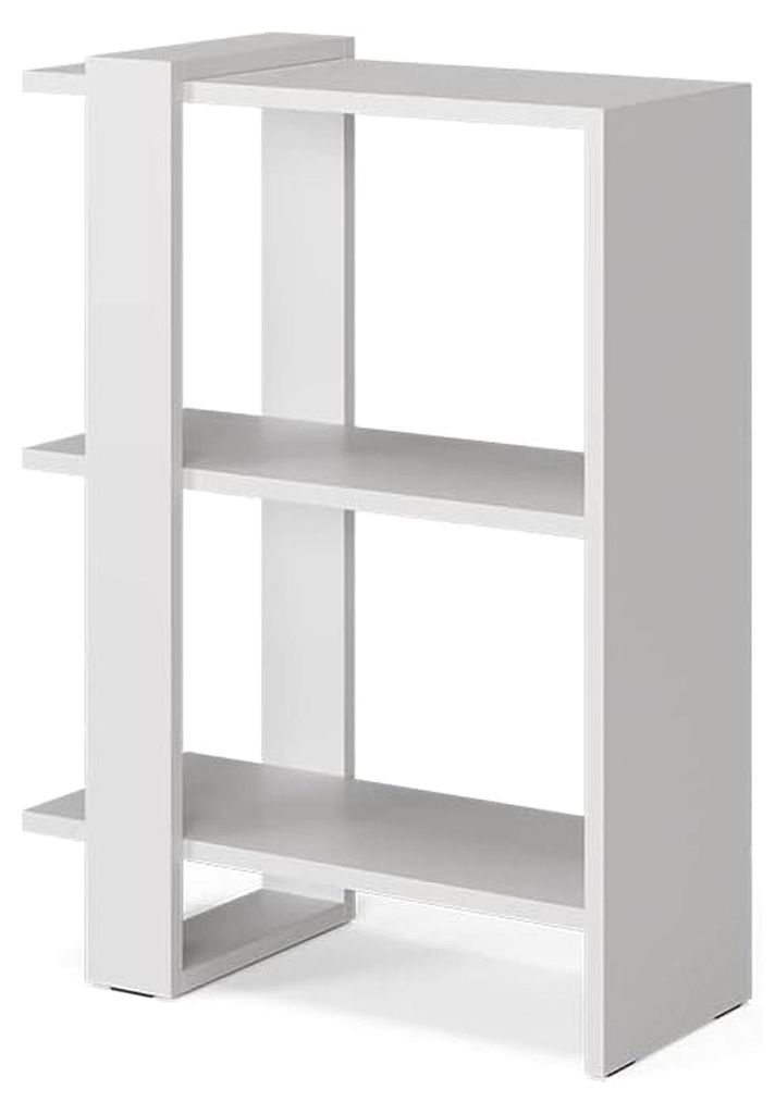 Raumteiler Basil, Weiß, 51,8 x 70 cm, zur Raumtrennung oder als offenes Bücherregal geeignet
