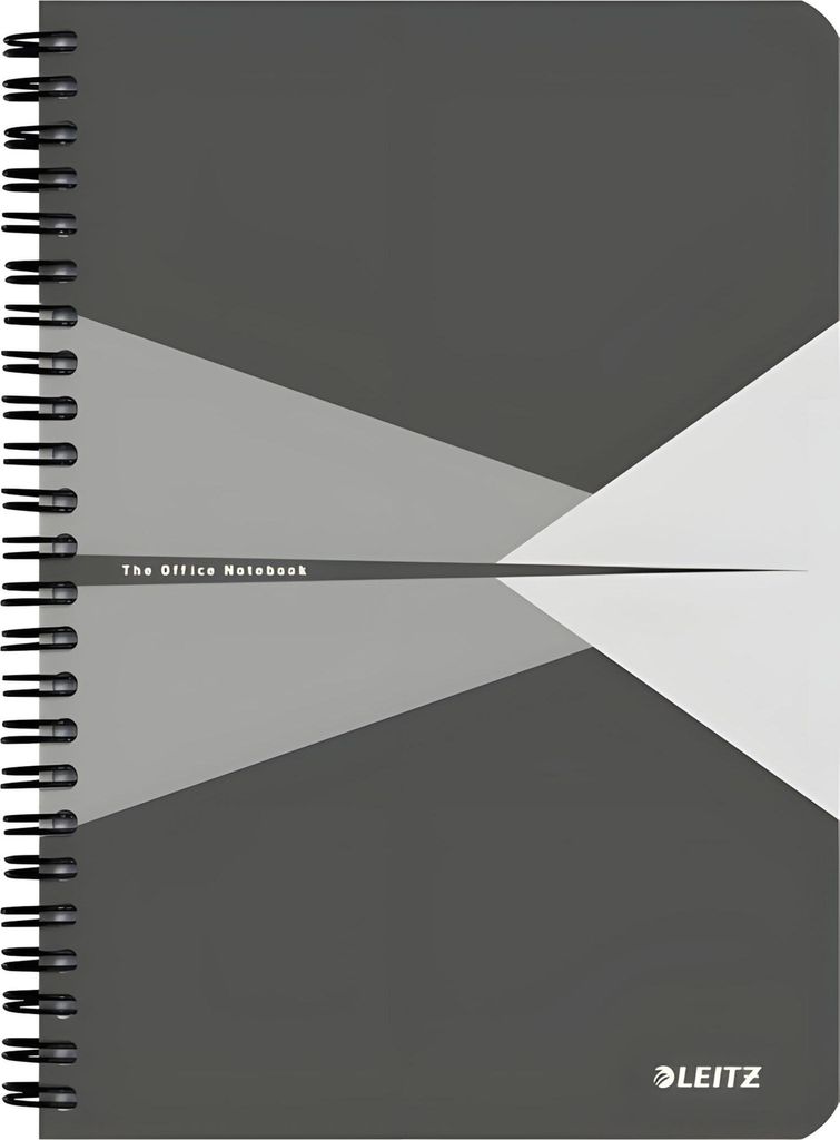 LEITZ Collegeblock Office DIN A5 kariert 90Blatt grau Produktbild 