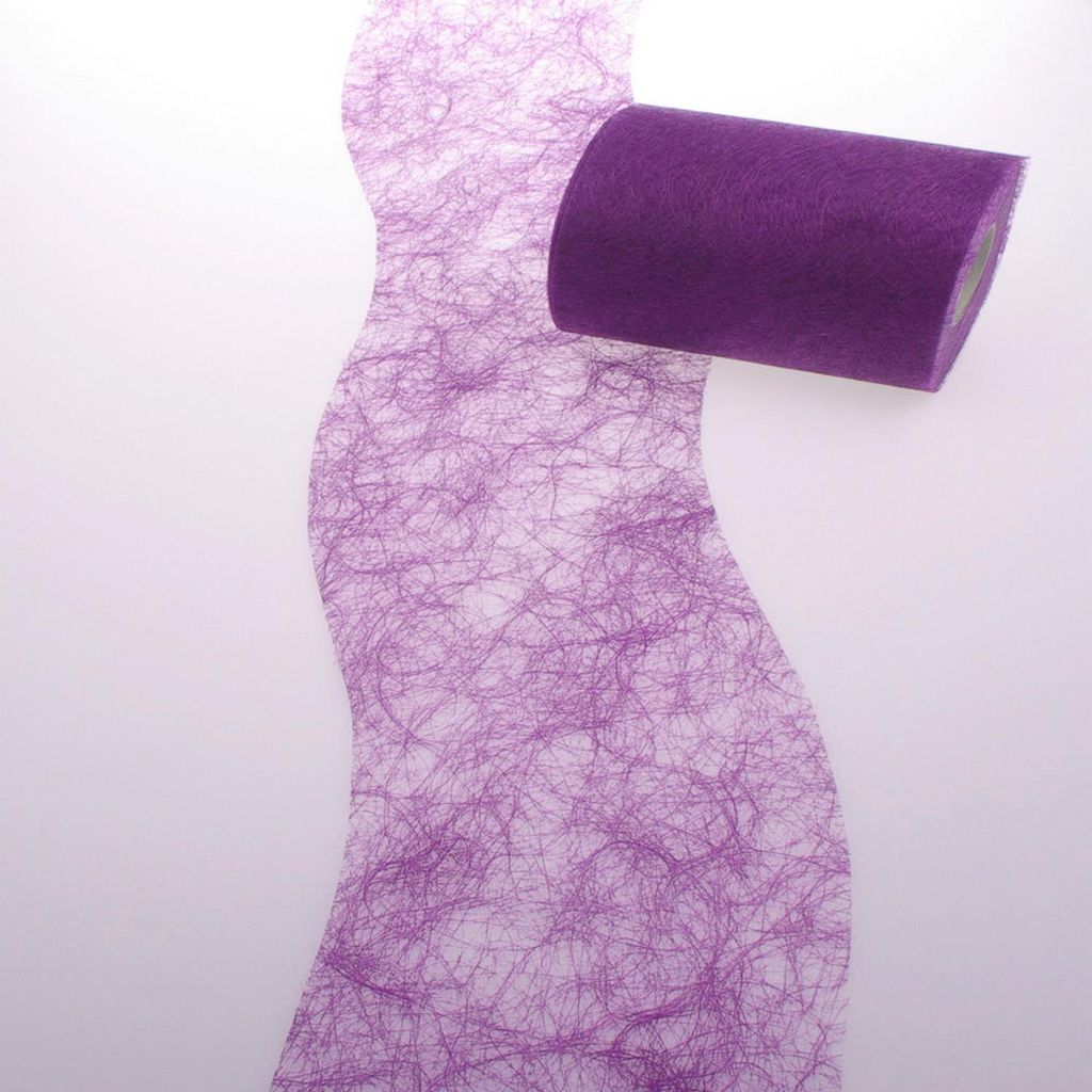 Sizoflor Tischband Wellenschnitt erika ca. 12,5 cm Rolle 25 Meter - 60w-125-25-037