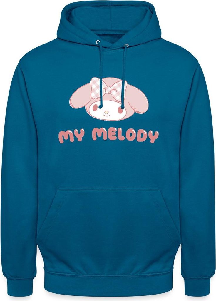 Spreadshirt My Melody Portrait Uni Hoodie, M, Tiefseeblau
