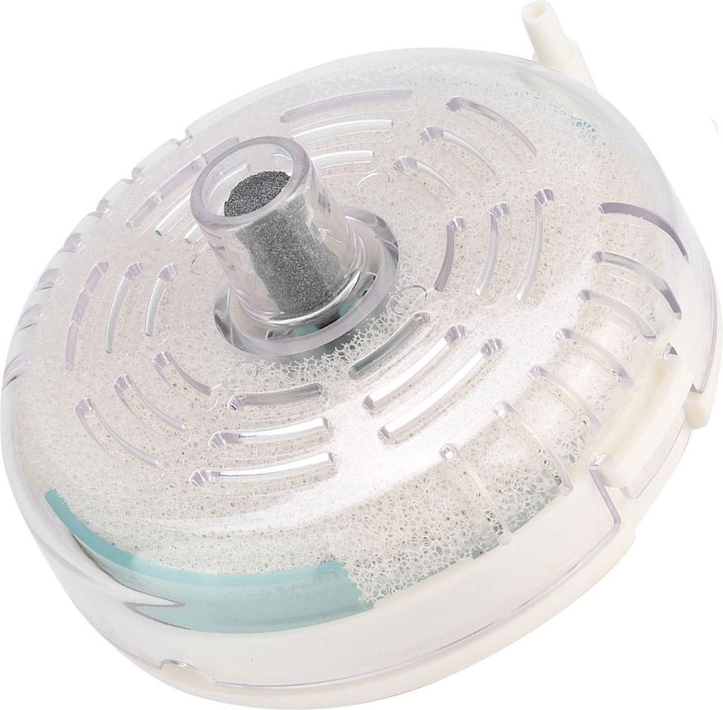 Schwammfilter, Aquariumfilter, Kleiner Aquariumfilter, Abnehmbarer Runder Tauchfilter mit Luftstein, Mini-interner Aquariumfilter fr Aquarien Bis z...