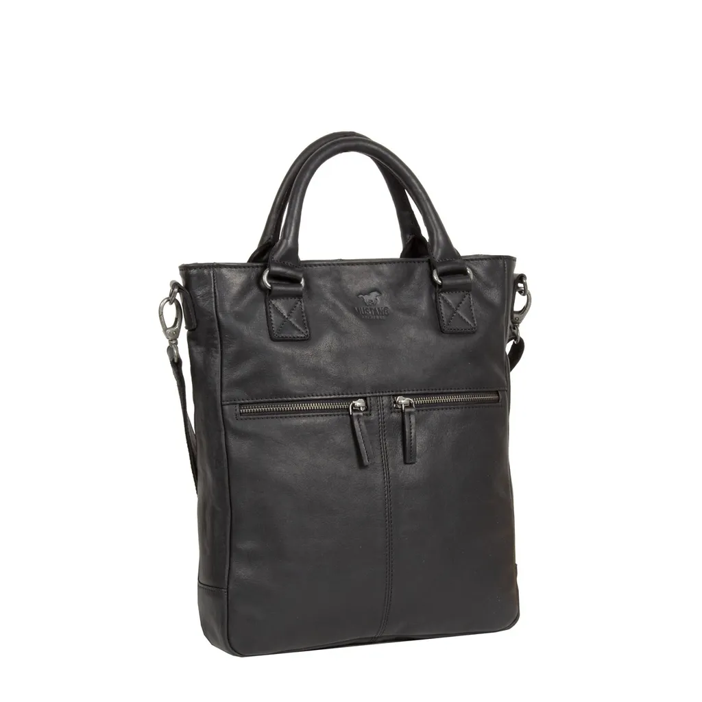 Mustang Memphis Shoulderbag Black - Sac Shopper Noir Chic pour Femme