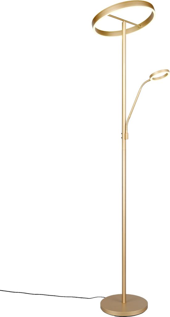 TRIO-Leuchten Stehleuchte WILLIS DH 40x180 cm gold Stehlampe