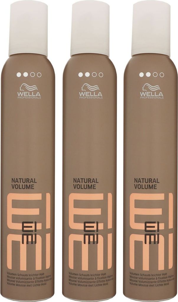 Wella Eimi Natural Volume 3 x 300 ml Volumenschaum Set Produktbild 