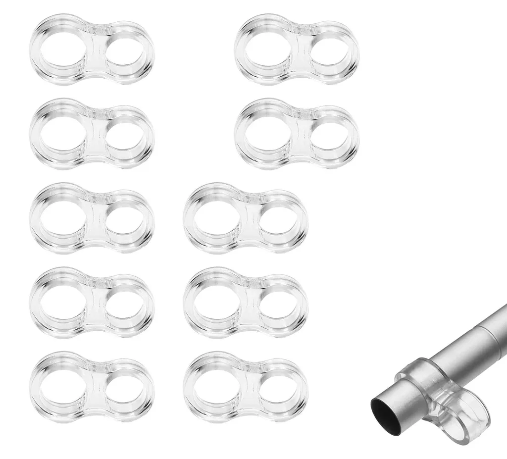 Solution anti-choc murale 10 butées de porte transparentes 15/18 mm