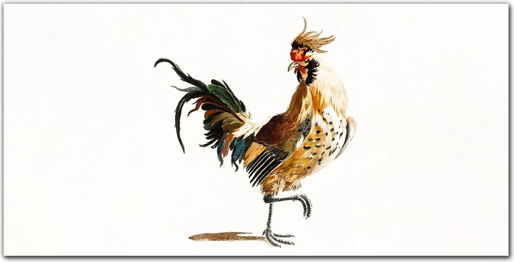 Coloray Bild aus Acryl 120 cm x 60 cm - Acrylblock mit Bild Gehärtetes Acryl Wohnzimmer Küche Dekoration Wanddekoration - Tier Vogel Huhn