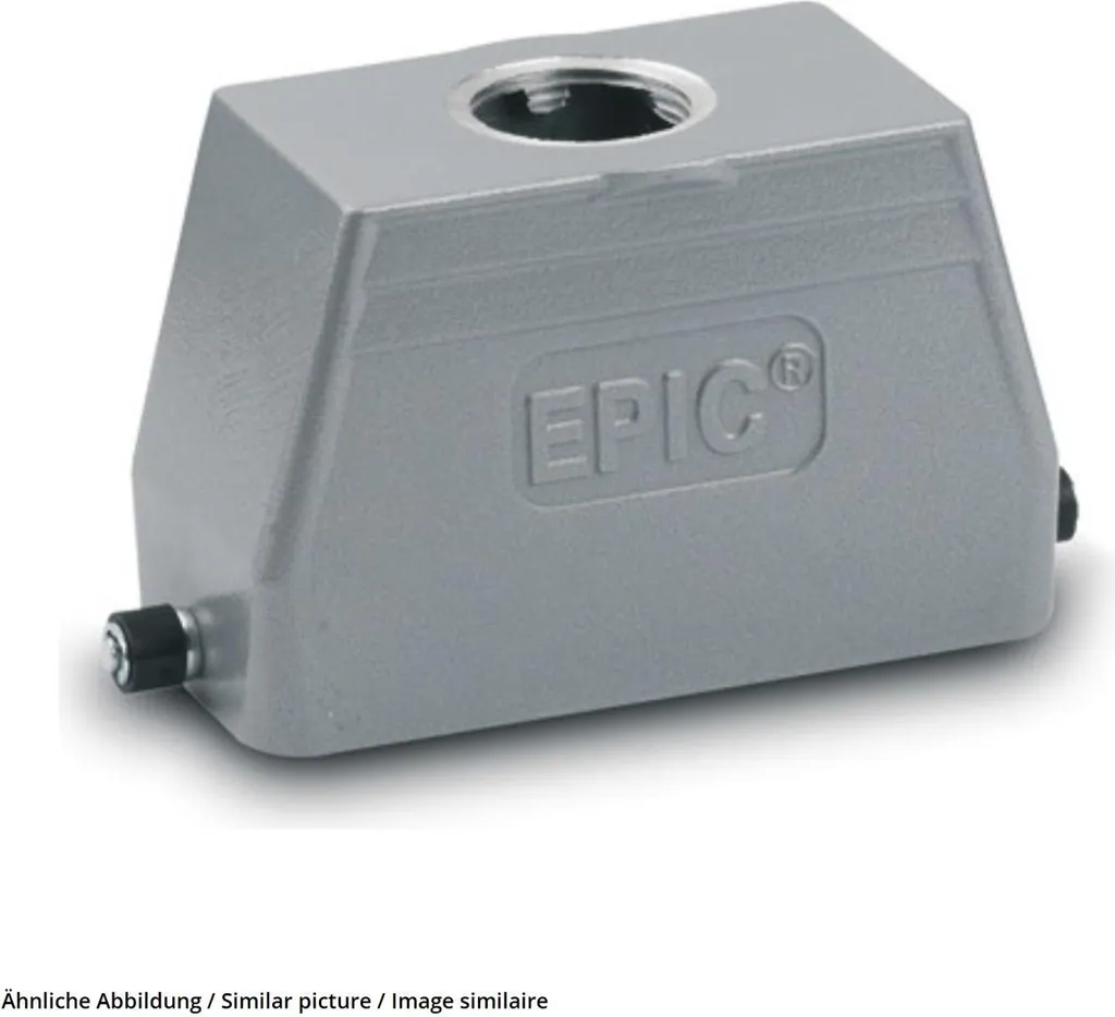 Epic H-B 16 Tg-Ro M25 Capot de Connecteur Industriel Robuste Rectangulaire