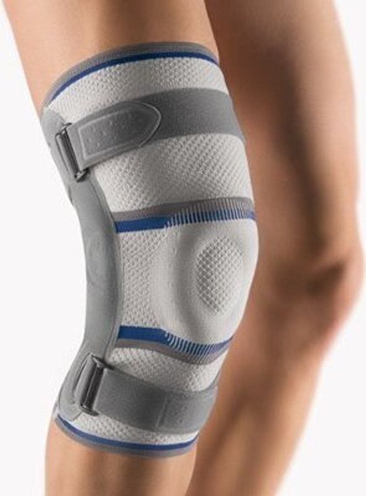 Bort Kniebandage Stabilo mit Gelenk, silber>>>>Gr. 4+ links
