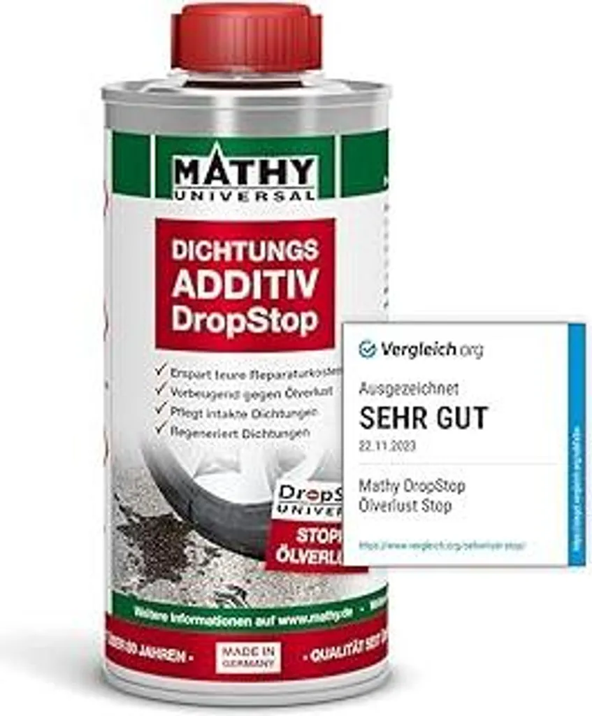 Additivo Olio MATHY-DropStop | Stop Perdite Motore e Sterzo 250ml