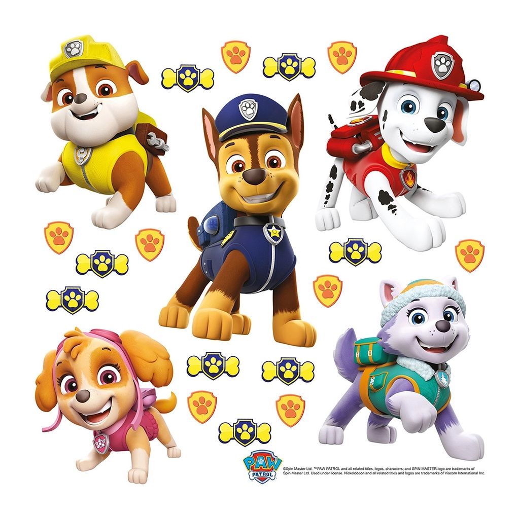 AG Design Wandstickers Paw Patrol, 30 x 30 cm