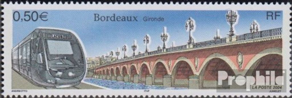 Briefmarken Frankreich 2004 Mi 3809 (kompl.Ausg.) postfrisch Stadt Bordeaux