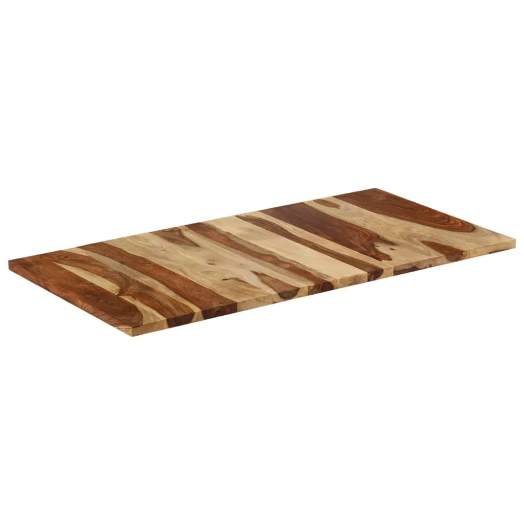 Plateau de table en bois de rose massif durable avec chants bruts - 15
