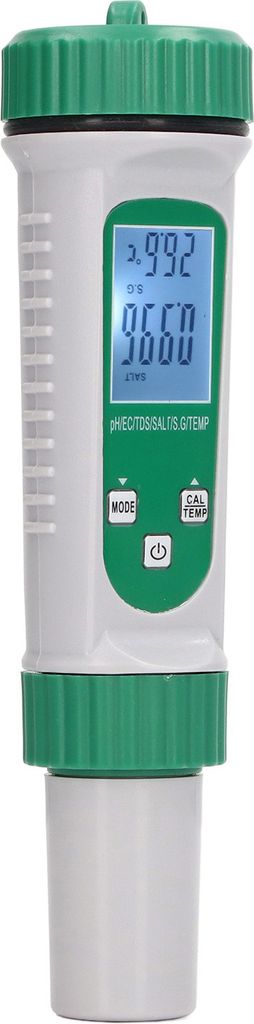 Wasserqualität Tester 6 in 1 PH EC TDS SALT SG TEMP Meter Digitalanzeige für die Bepflanzung