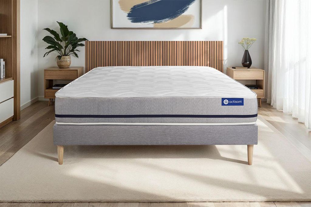 Actiflex soft matratze 120x190cm + Bettgestell mit lattenrost - Dicke : 20cm - Taschenfederkern- H3