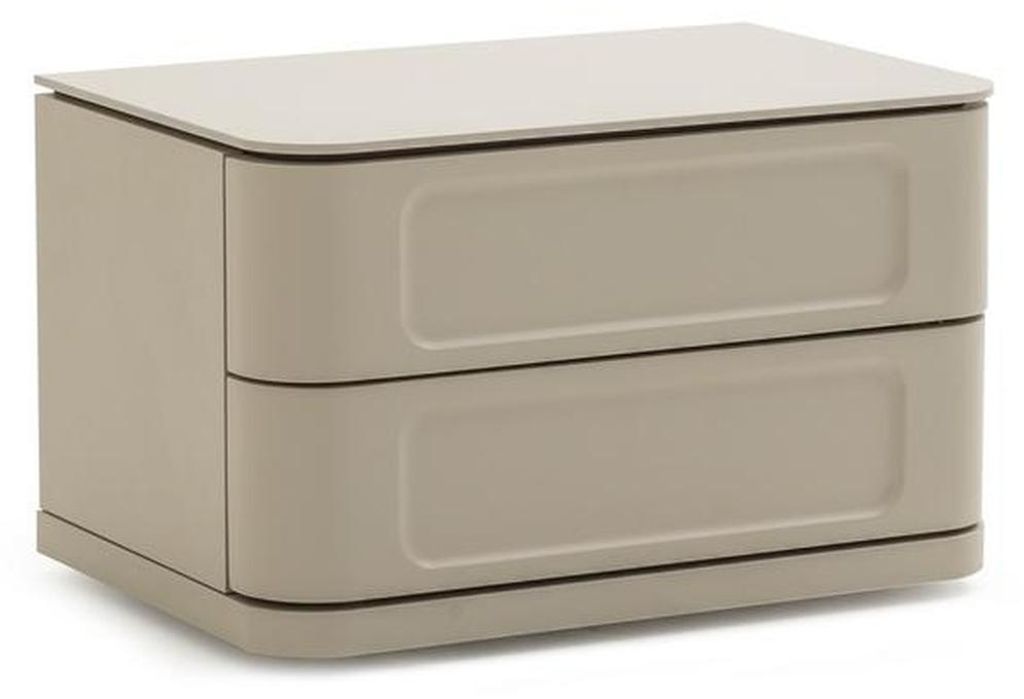 Schlafzimmer Nachttisch Nachtschrank Holz Beistelltisch Modern Möbel Beige