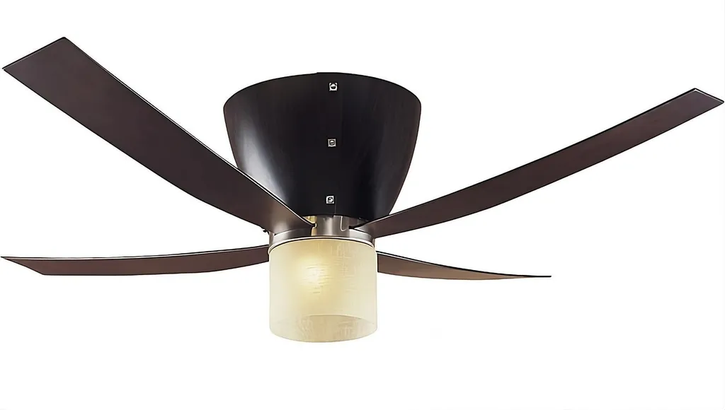 Ventilateur de plafond Valhalla Hêtre Foncé 132 cm avec télécommande
