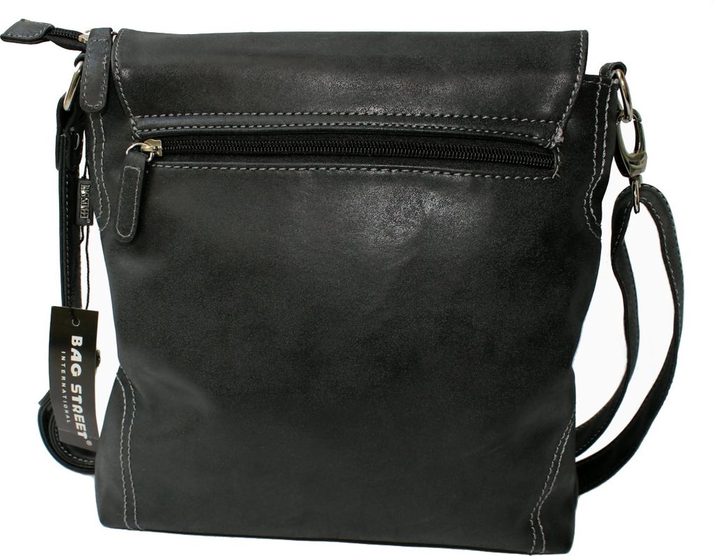 Umhängetasche Damen Tasche Handtasche usedLook schwarz Bag Produktbild 4