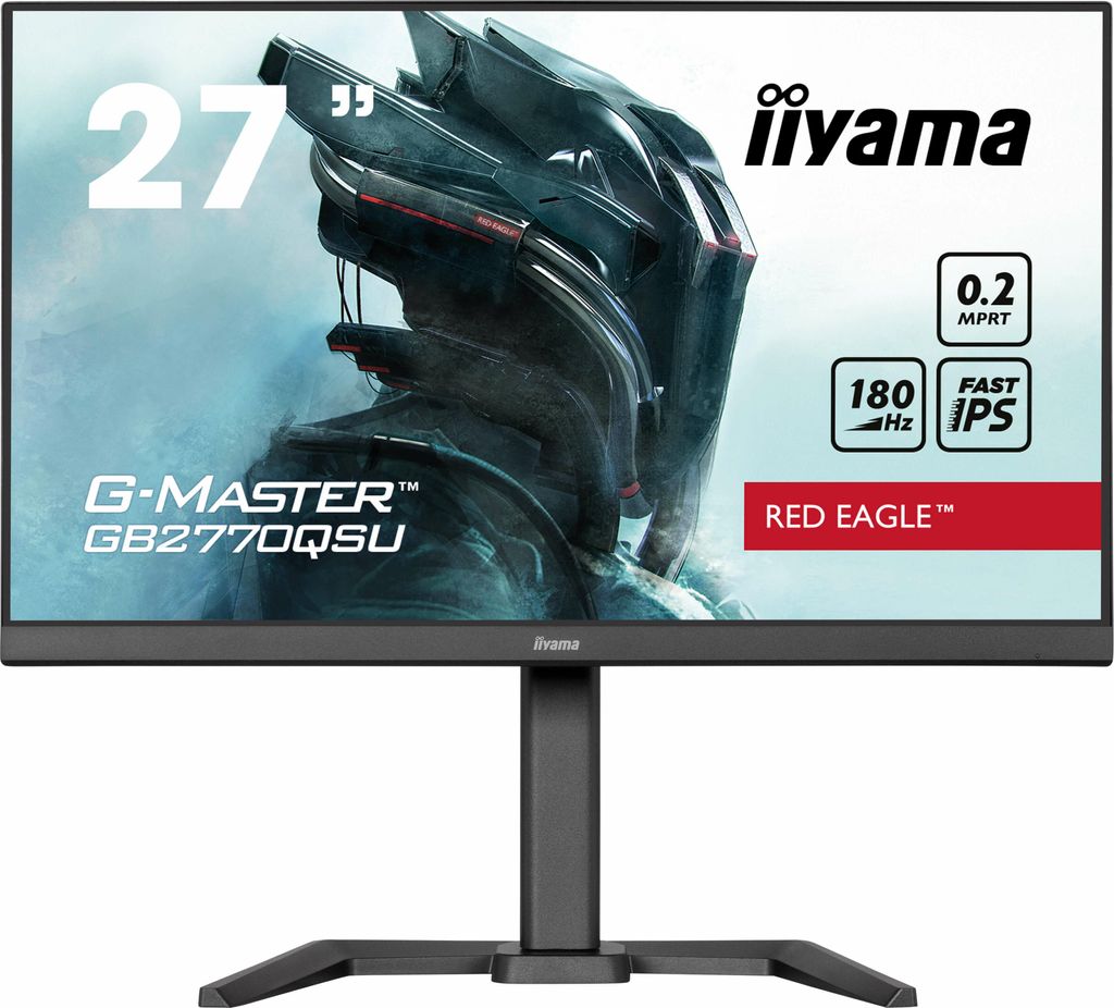 G-MASTER GB2770QSU-B6, Schwarz, 27 Zoll, QHD, IPS, 180 Hz, Produktbild 