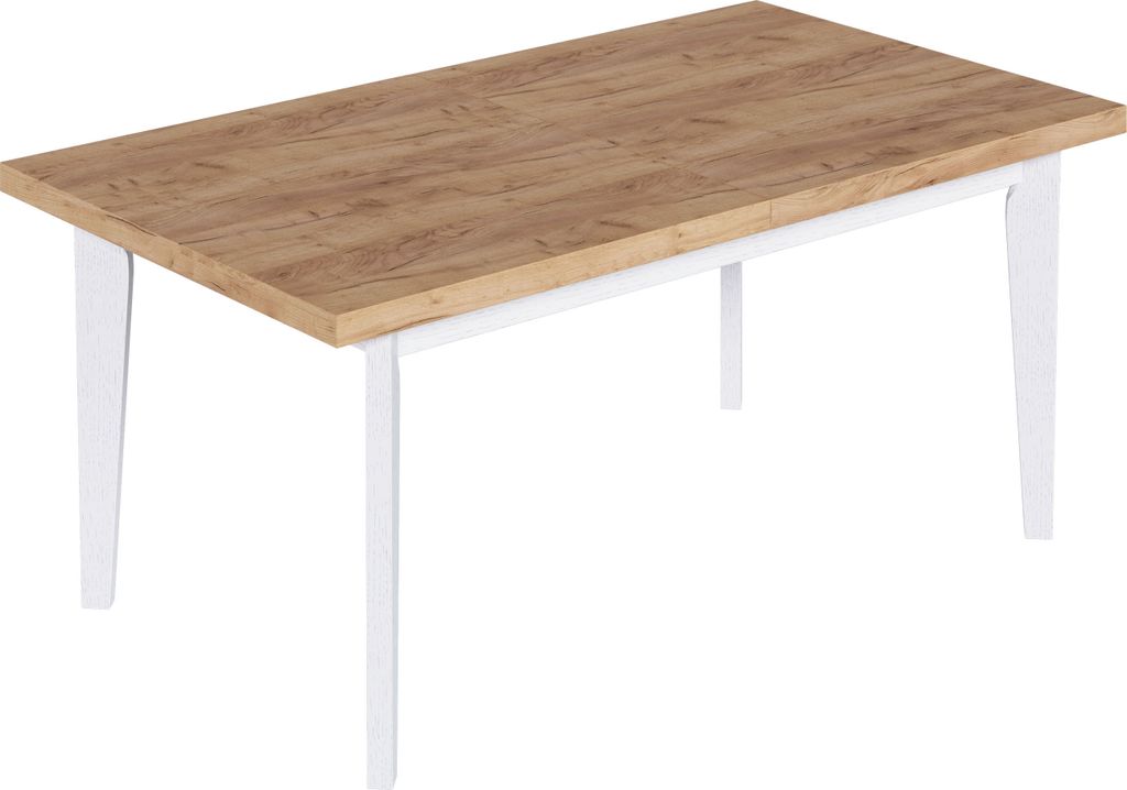 Furneo | Esstisch Ausziehbarer - 80x140/180 cm - Eiche gold - Skandinavisches Design - stabil und stilvoll - für Küche und Esszimmer – Loft