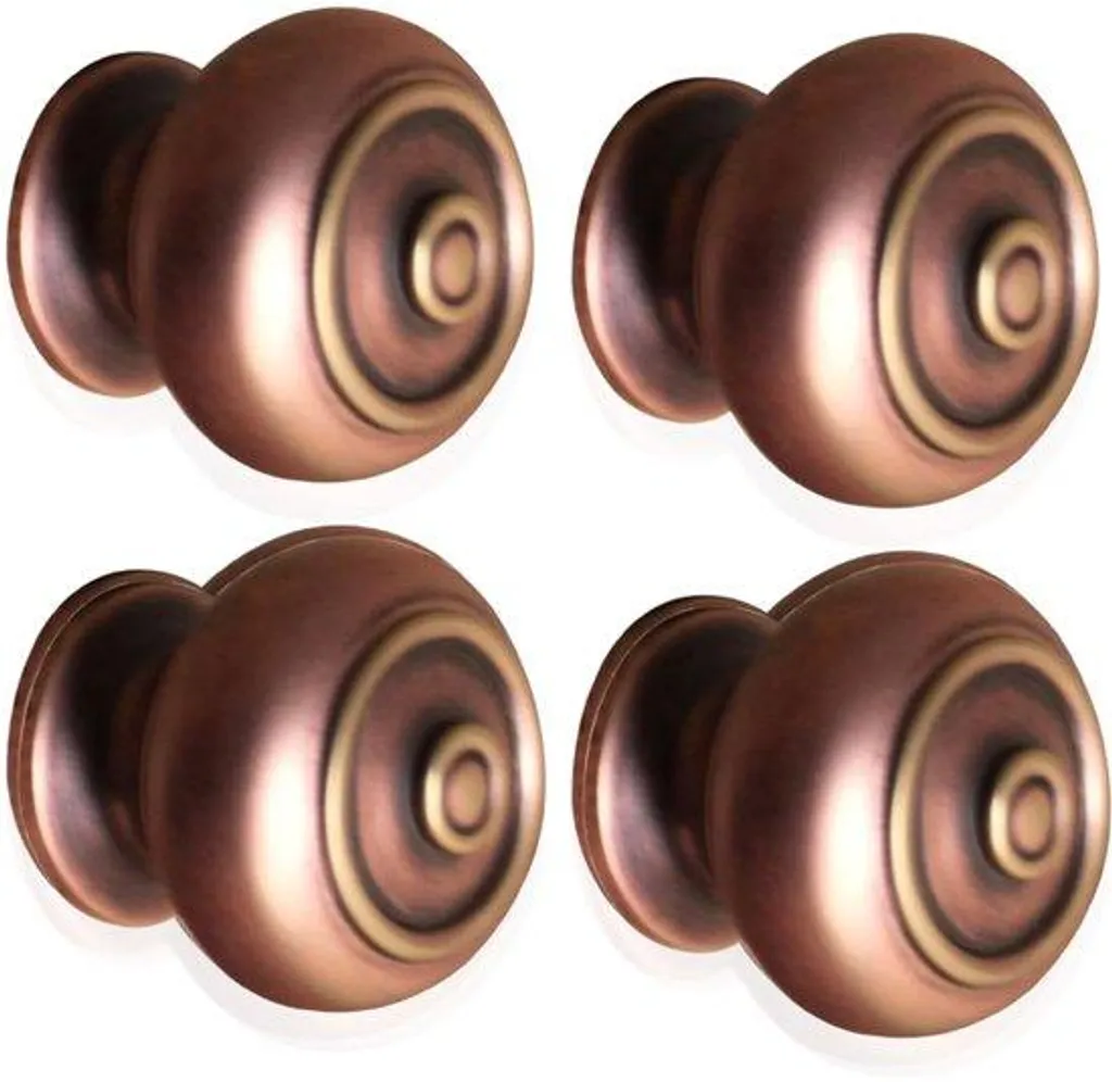 Rails à courroie traditionnels 30 mm en laiton bronze - Lot de 4 pièces