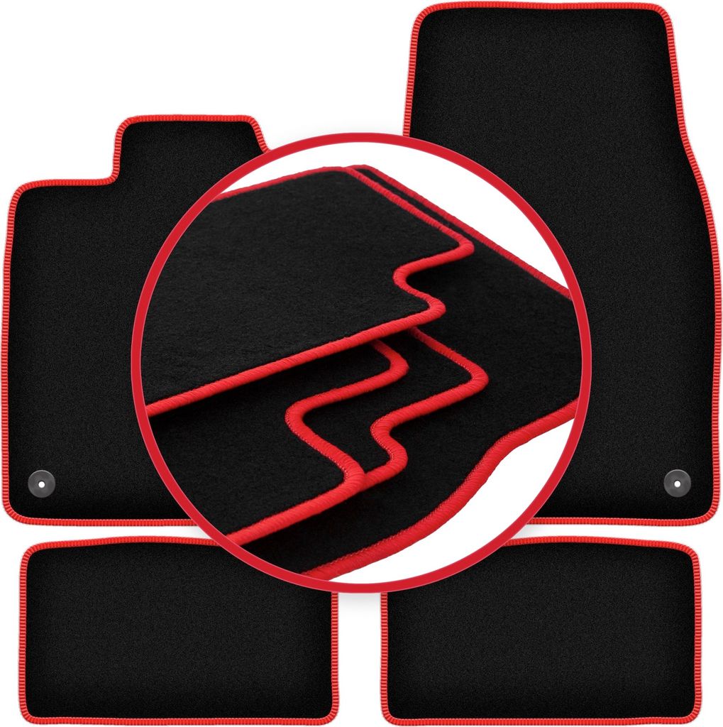 CARLUX-RED Autofußmatten für: Audi e-Tron GT Limousine (2020-)