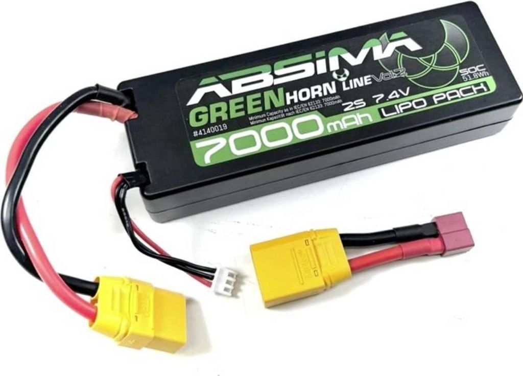 Greenhorn Vol.2 LiPo 2S 7.4V - 50C 7000 HC (XT90/T - Plug) Immagine del prodotto 