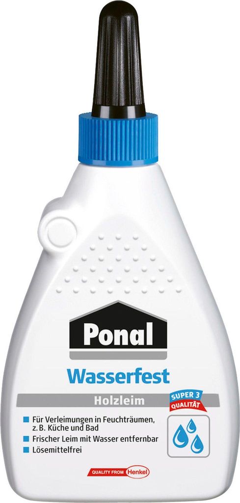 Holzleim Wasserfest/Super 3 120g EN 204: D3 Flasche PONAL Produktbild 