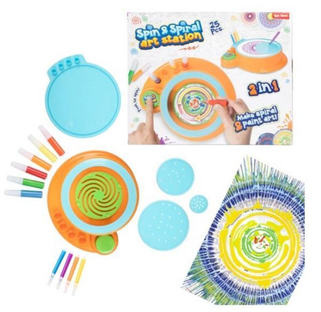 Toi-Toys, set per disegnare "Spin Art" e "Spirograph" - Immagine del prodotto 
