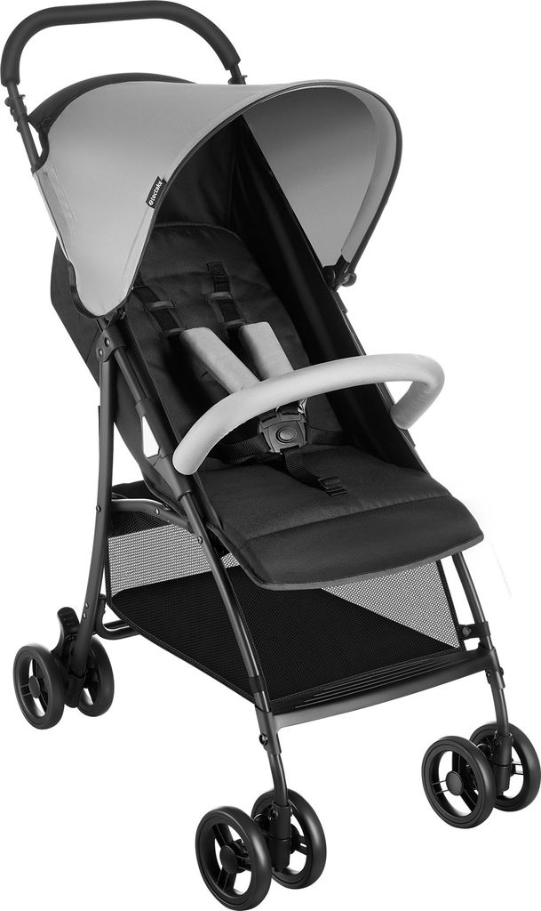 tectake Buggy-Kinderwagen Emma klappbar, mit 5-Punkt-Gurt, Bremse und Schutzbügel für 0 bis 36 Monate geeignet, Belastbarkeit 15 kg