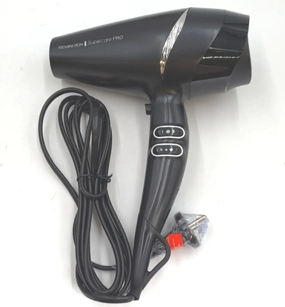 Asciugacapelli professionale ionico Remington [controllo laterale potente e professionale] tecnologia SupercarePro (2200W, 130km/h, 3 accessori per lo styling, motore AC a lunga durata per parrucchieri) AC7250 [Esclusiva Amazon] - 9