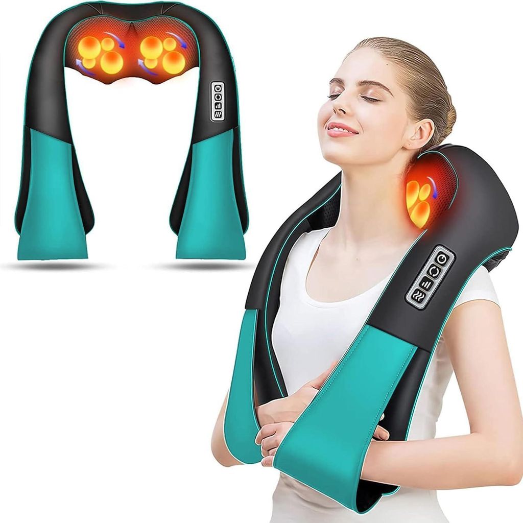 Nackenmassagegerät, Massagegerät, Rückenmassagegerät, Shiatsu Massage, Rücken, ganzer Körper, 3D Deep Massage, Schmerzlinderung