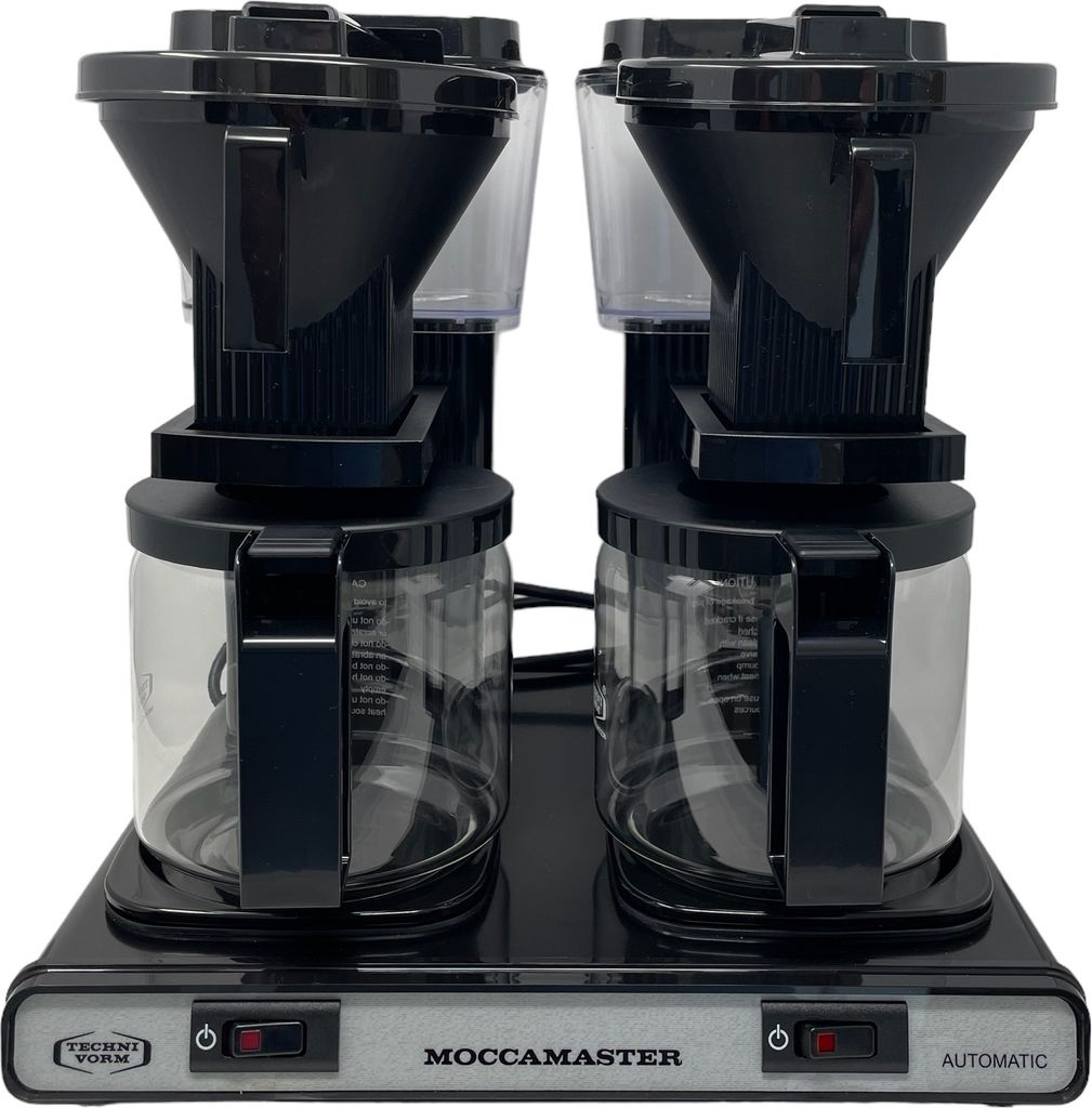 Moccamaster KBG744 Filter Kaffee Maschine Glas, 2 x 1.25l schwarz