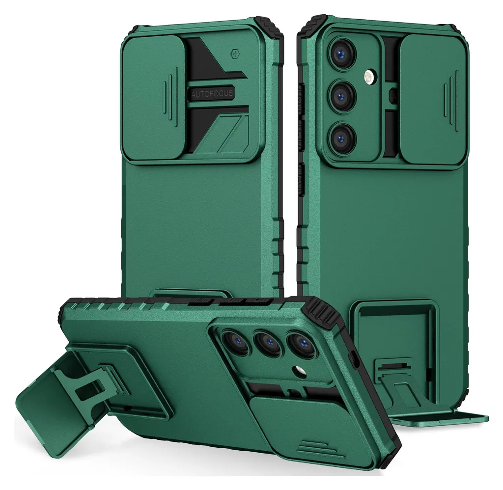 Custodia Samsung S25 Plus Verde - Cover Robusta con Protezione Lenti